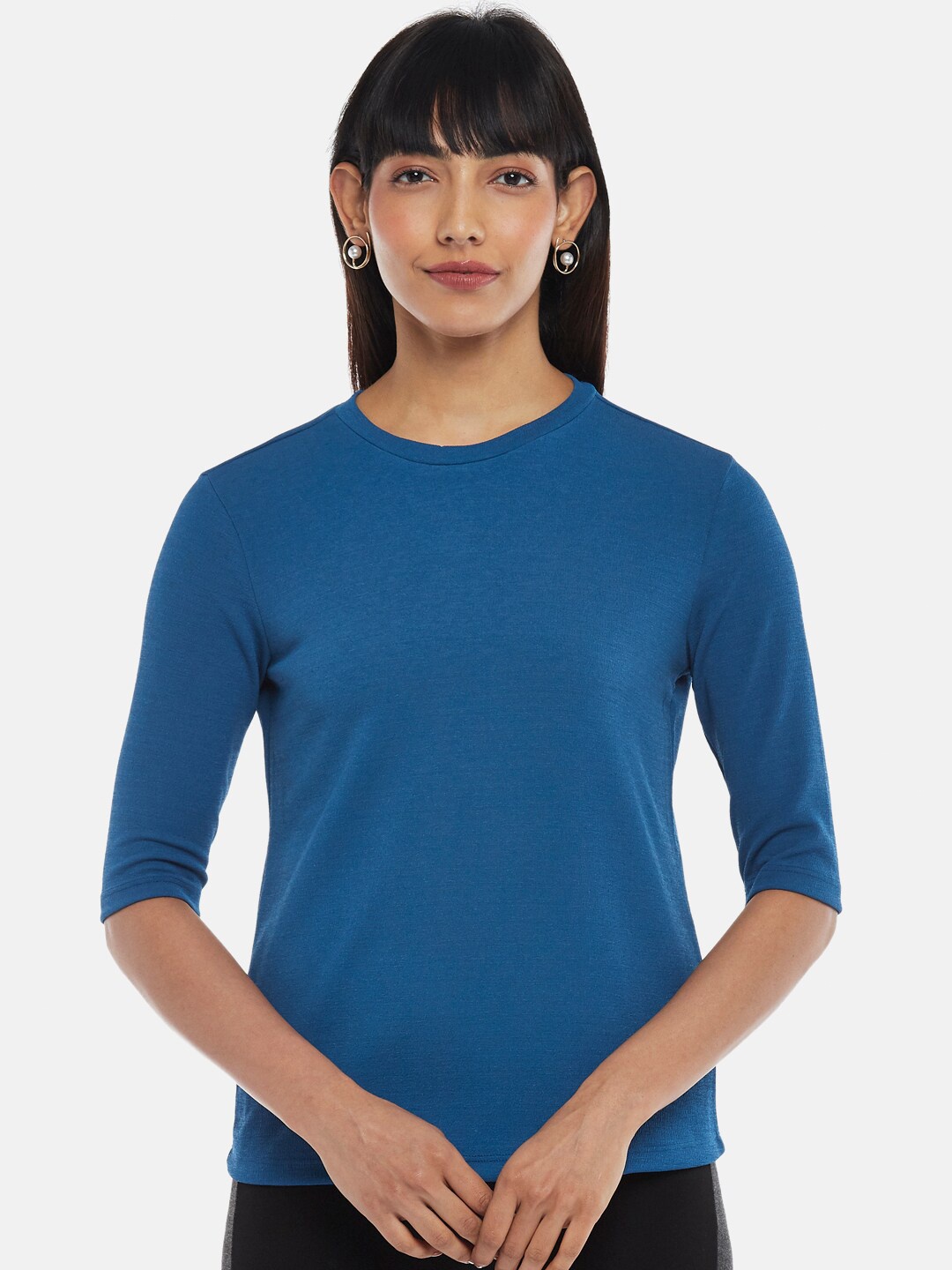 

Annabelle by Pantaloons Blue Solid Top