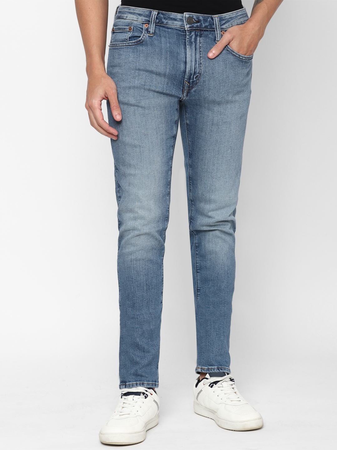 

AMERICAN EAGLE OUTFITTERS Men Blue Slim Fit Heavy Fade Jeans