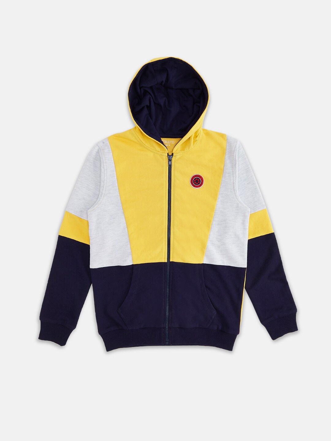 

Pantaloons Junior Boys Navy Blue Colourblocked Sweatshirt