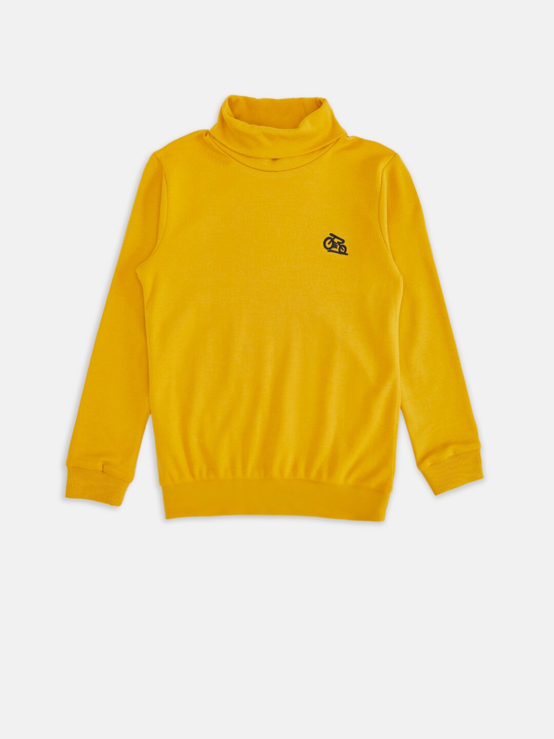 

Pantaloons Junior Boys Gold-Toned High Neck Sweatshirt