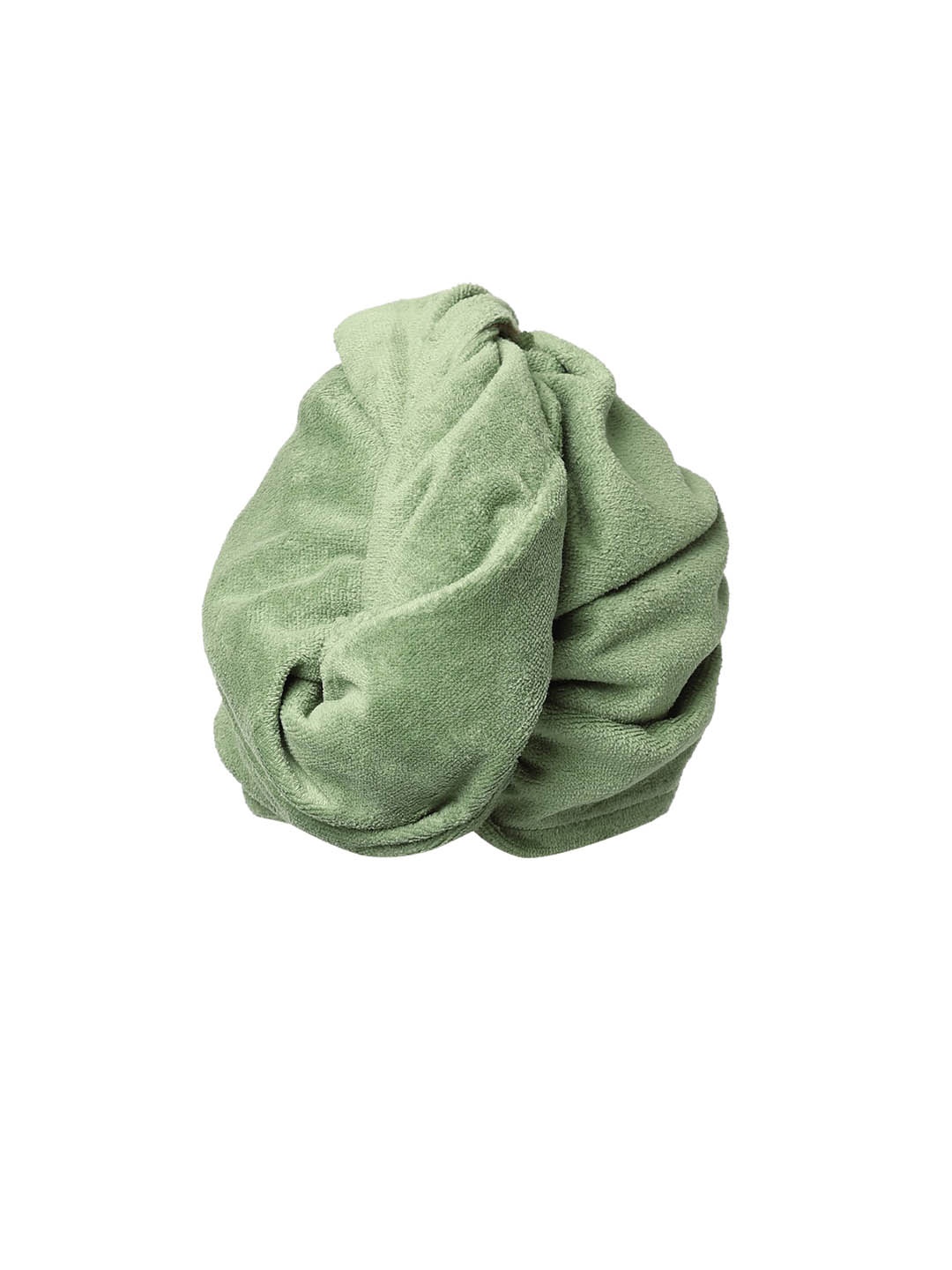 

SPACES Blue Solid Pure Cotton 380 GSM Turbie Towel, Green