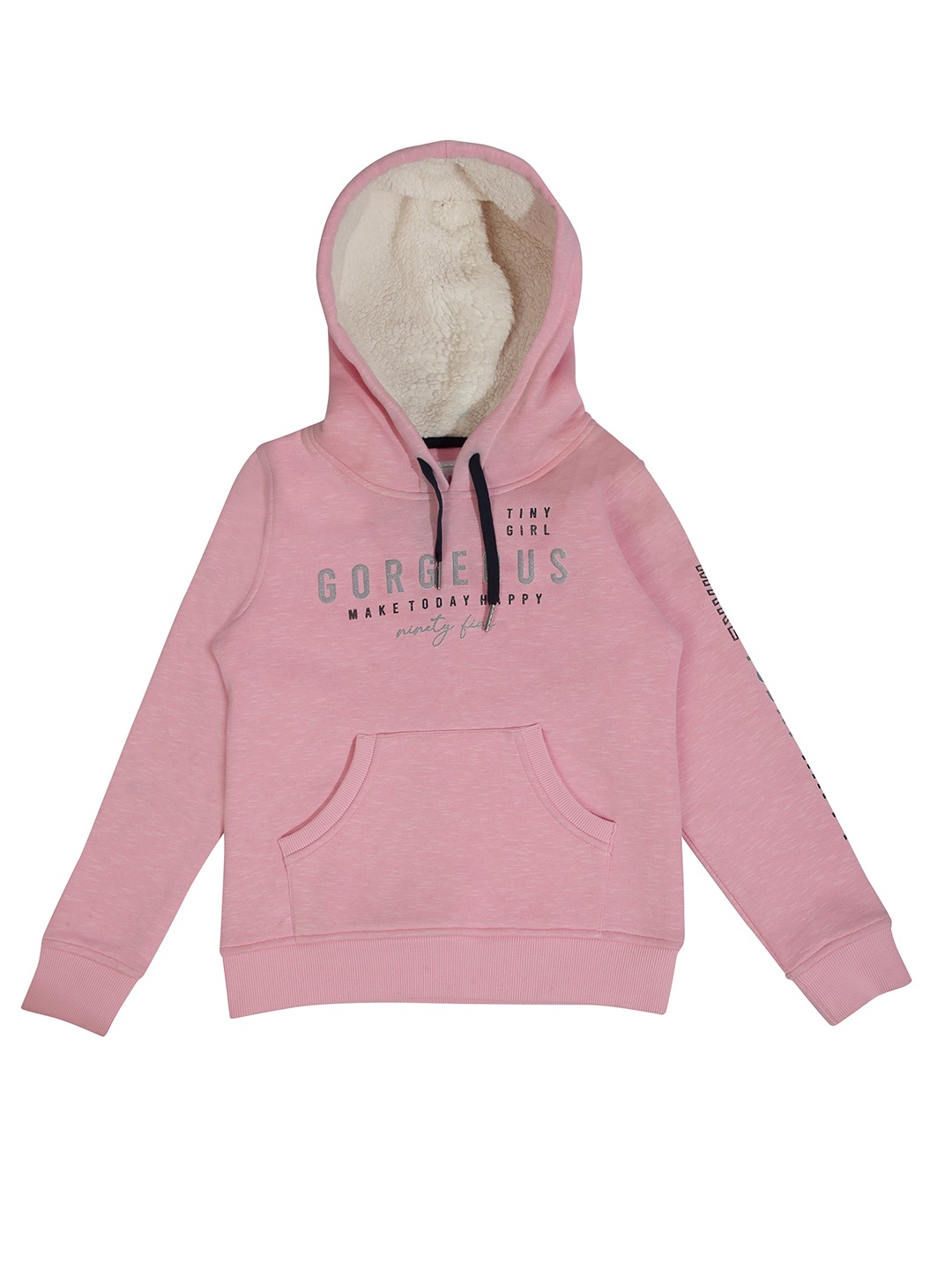 

Tiny Girl Girls Pink Printed Hood Sweatshirt