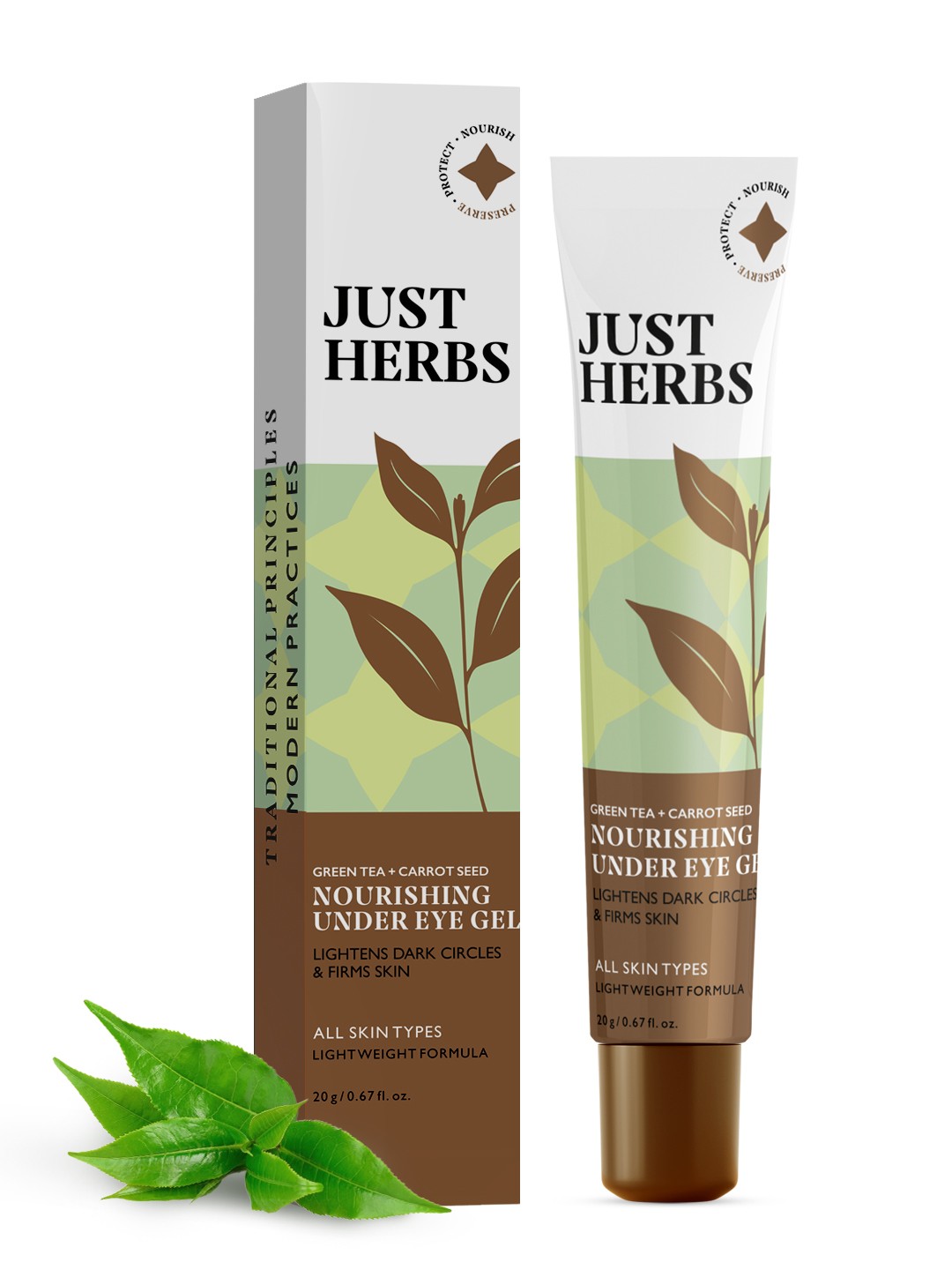 

Just Herbs Under Eye Nourishing Gel 20 gm, White