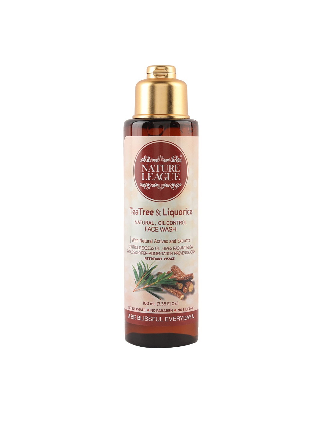 

NATURE LEAGUE Tea Tree & Licorice Natural Oil Control Face wash -100ml, Na