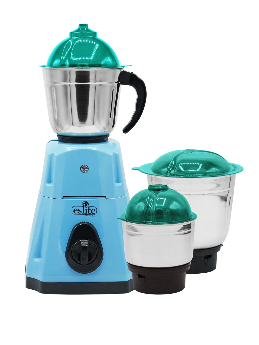 

Eslite 550W Mixer Grinder With 3 Stainless Steel Jars, Blue