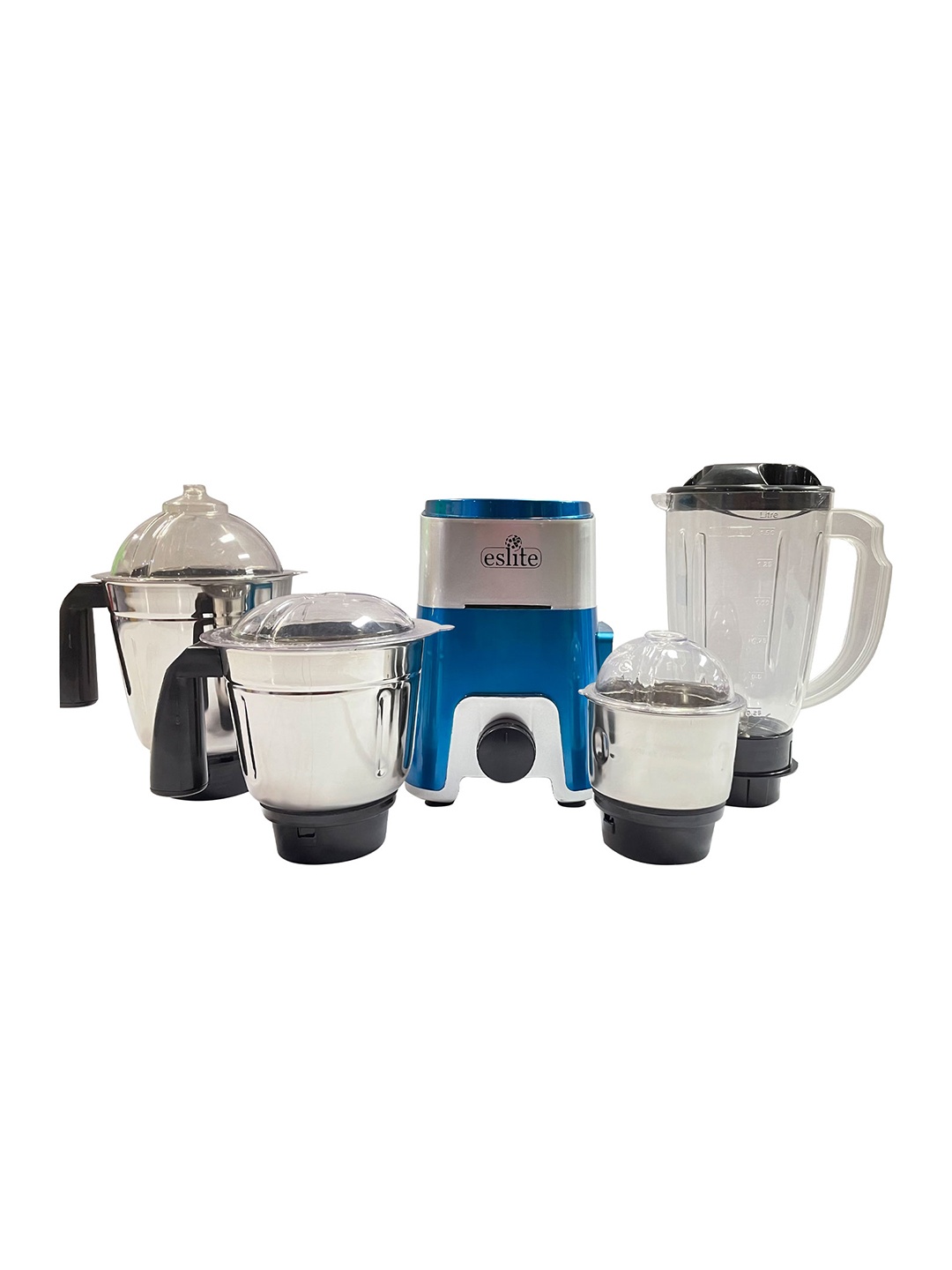 

Eslite Blue 1 HP Watt Juicer Mixer Grinder With 4 Jars