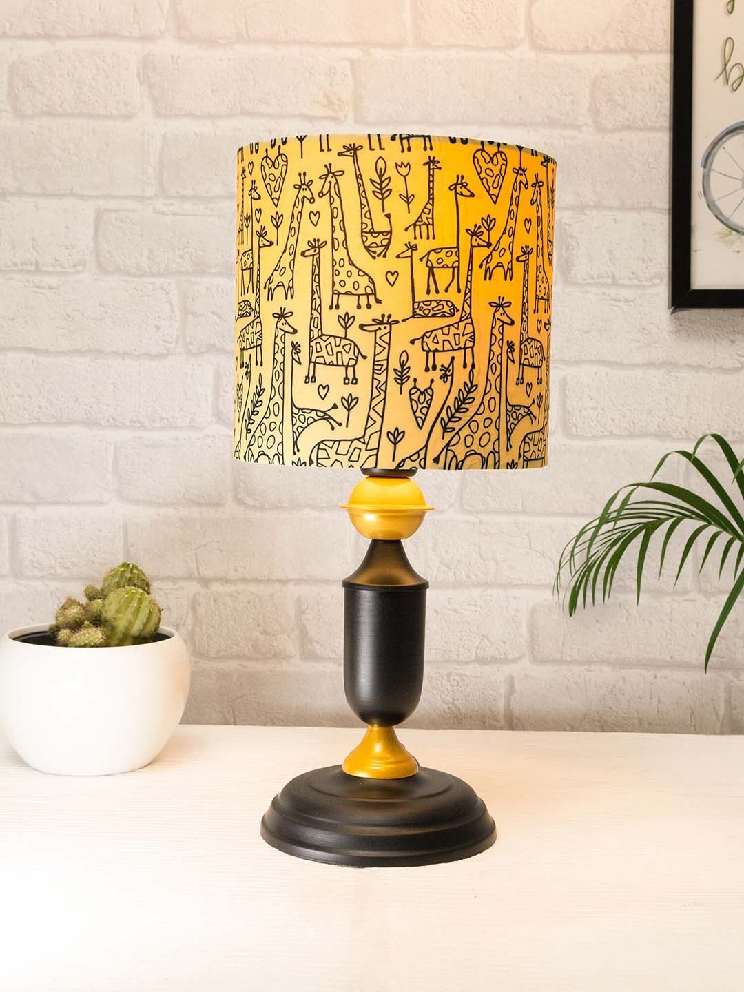 

Homesake Black Printed With Savannah Shade Table Lamps