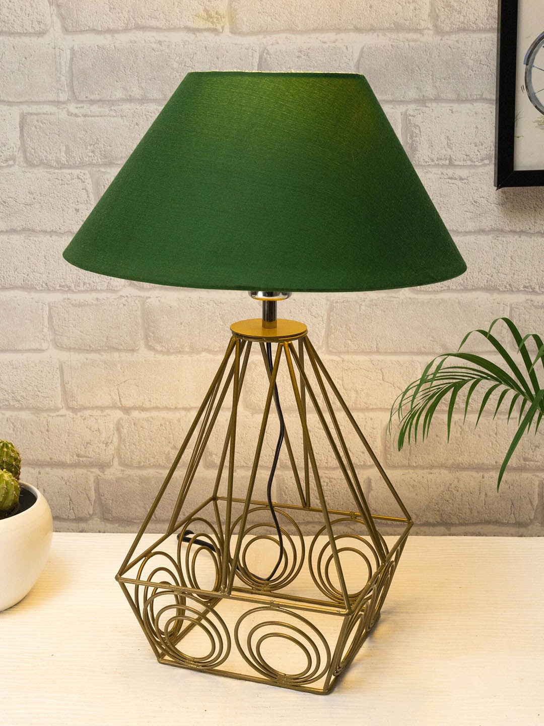 

Homesake Gold-Toned Solid Metal Table Lamps