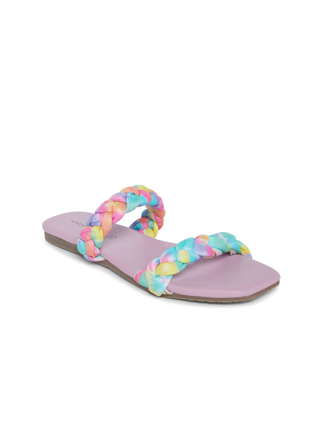 

Forever Glam by Pantaloons Women Purple Printed Open Toe Flats