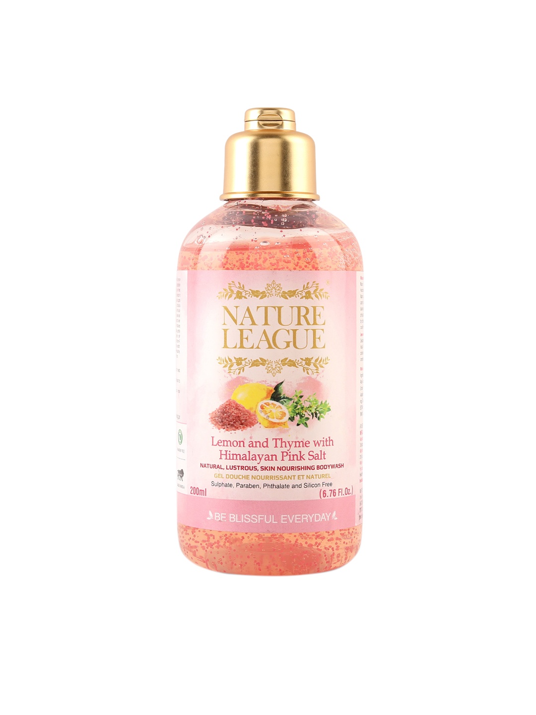 

NATURE LEAGUE Lemon & Thyme with Himalayan Pink Salt Skin Nourishing Body Wash - 200 ml