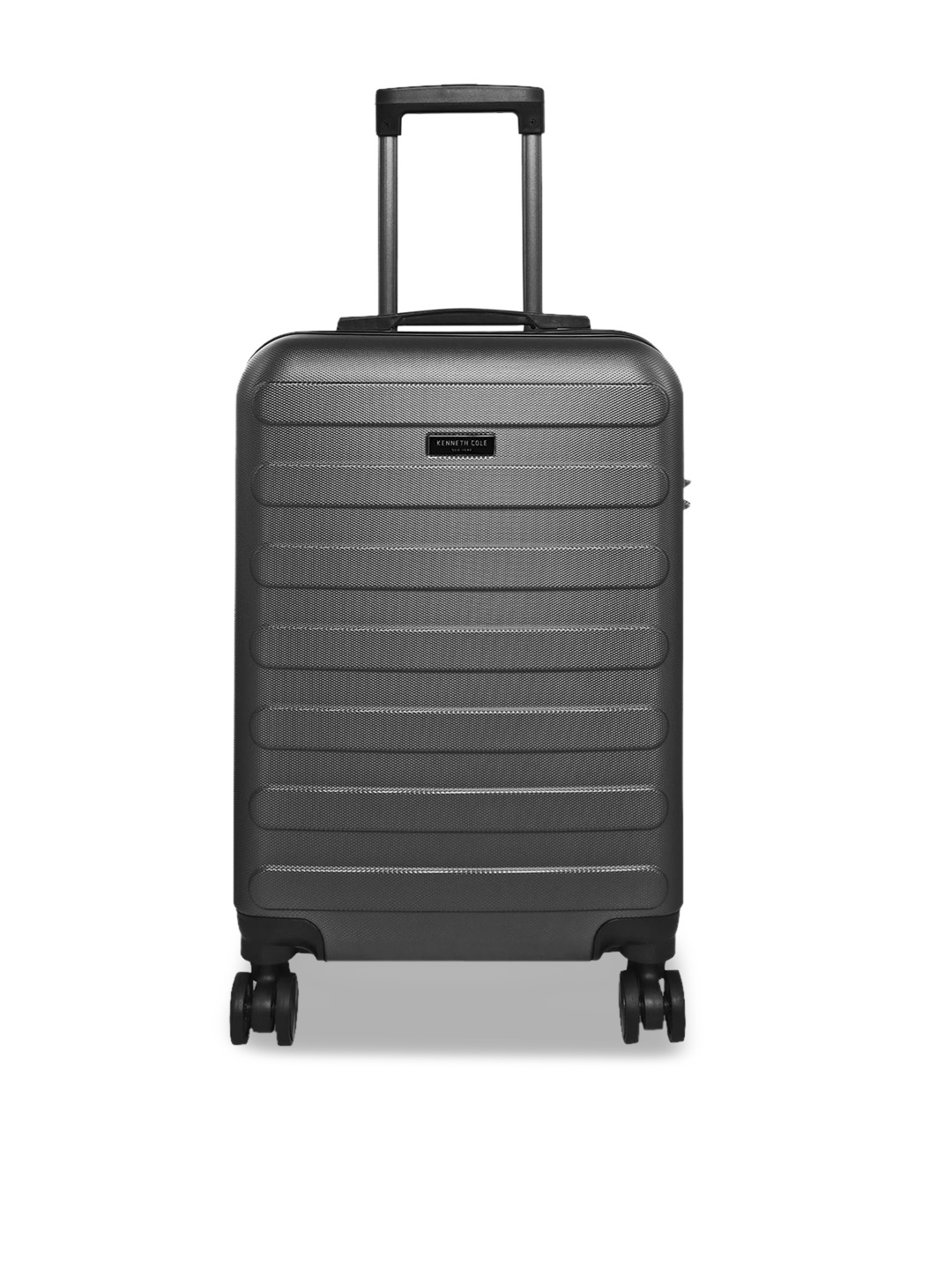 

Kenneth Cole Grey Textured Hard Sided Cabin Trolley Bag