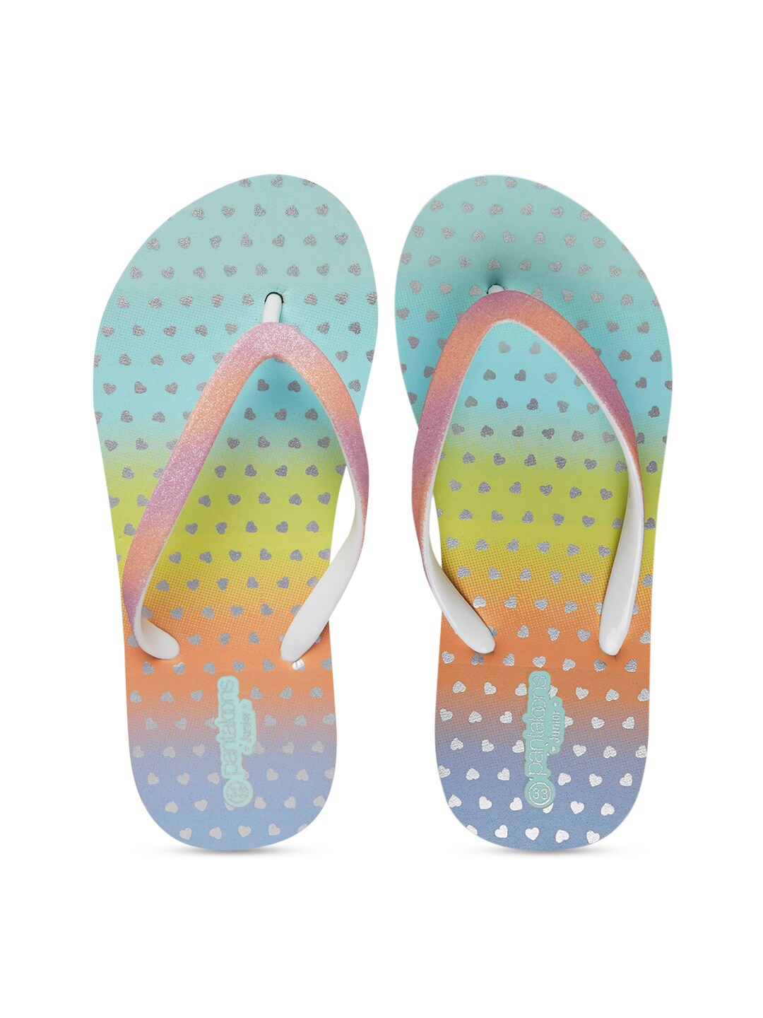 

Pantaloons Junior Girls Blue & Yellow Printed Room Slippers