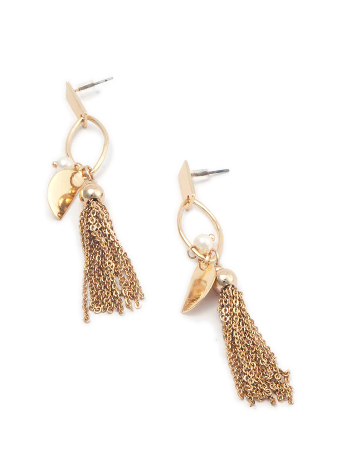 

BELLEZIYA Women Gold-Toned Contemporary Drop Earrings