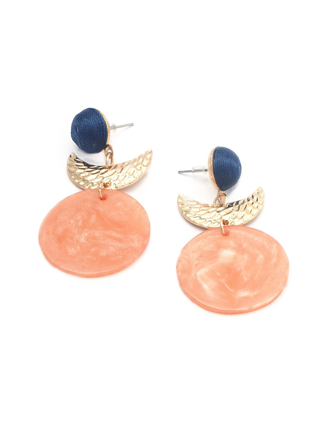 

BELLEZIYA Gold Plated Contemporary Drop Earrings
