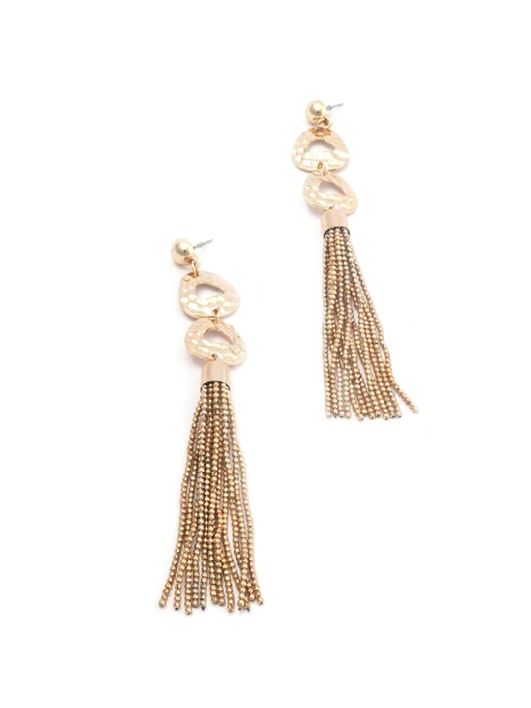 

BELLEZIYA Rose Gold-Toned Gold-Plated Spherical Drop Earrings