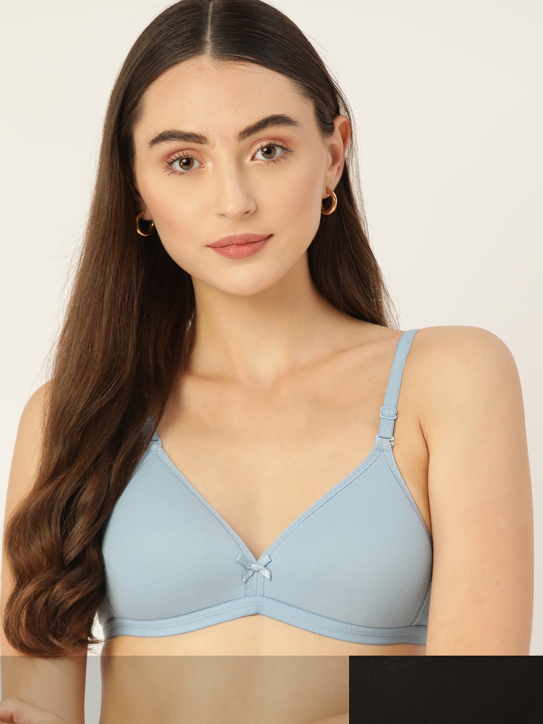 

DressBerry Pack of 2 Lightly Padded Bra, Black