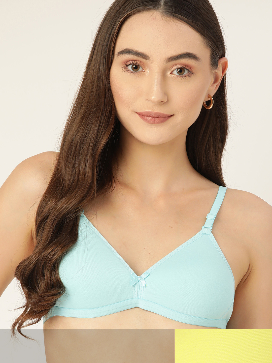 

DressBerry Pack of 2 Solid Lightly Padded Bra, Blue