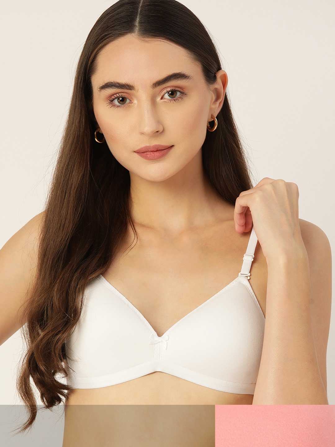 

DressBerry Pack of 2 Lightly Padded Bra, White