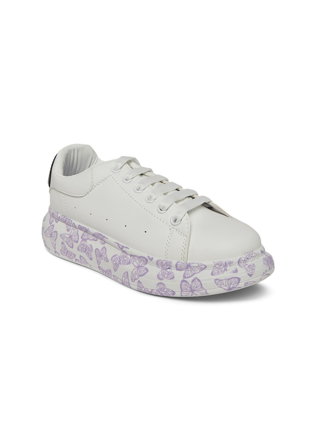 

Forever Glam by Pantaloons Women White Printed PU Sneakers