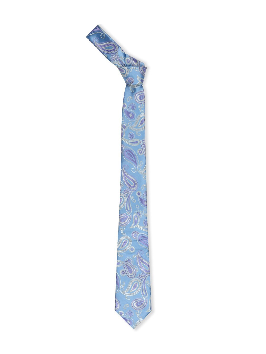 

American Crew Men Blue & White Printed Necktie