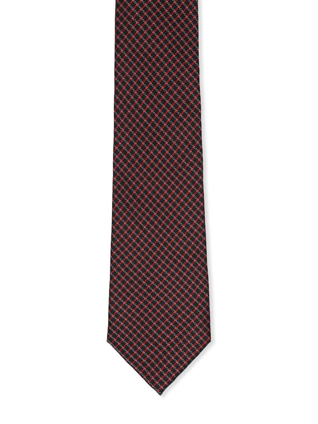 

American Crew Men Black & Red Printed Broad Tie