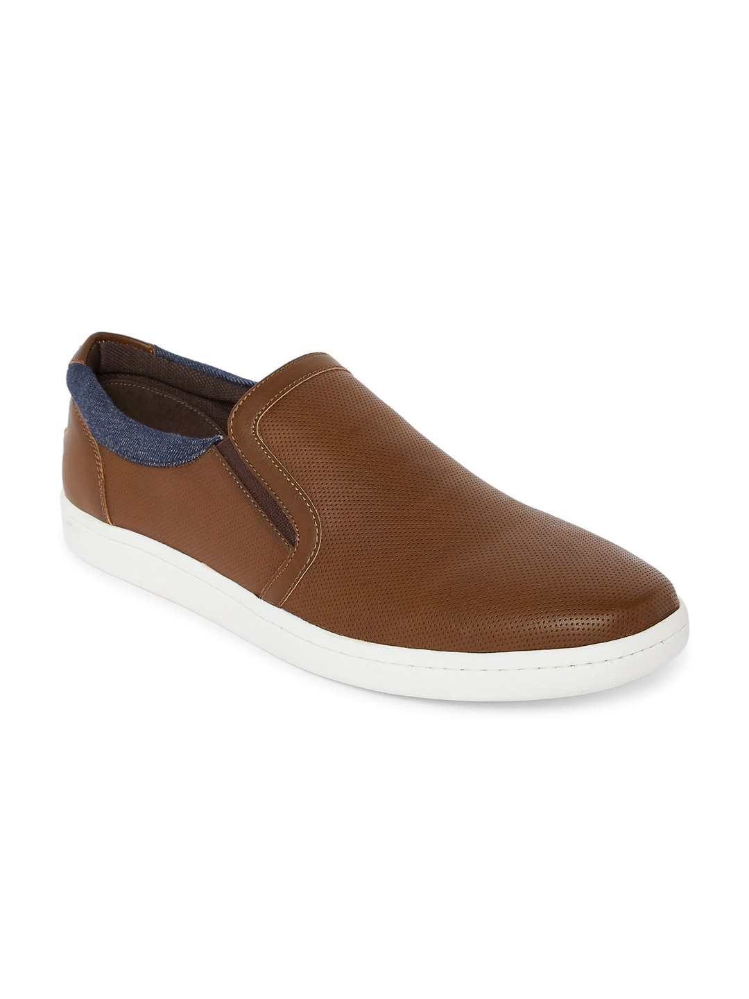 

BYFORD by Pantaloons Men Tan PU Slip-On Sneakers