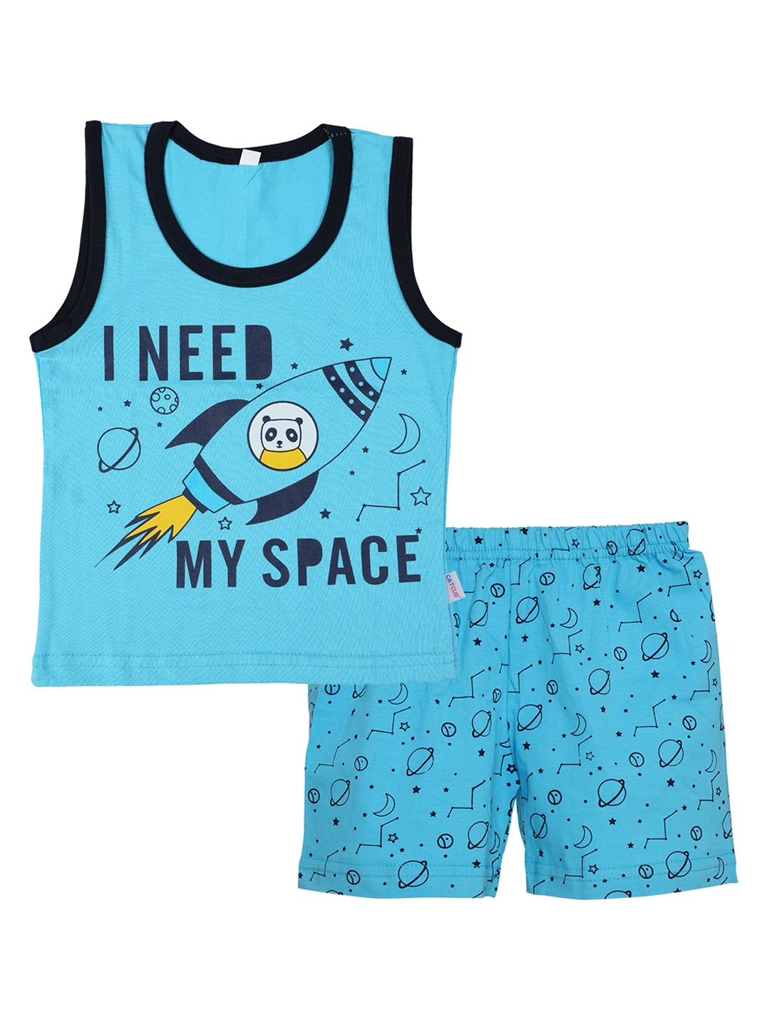 

CATCUB Unisex Kids Blue Clothing Set
