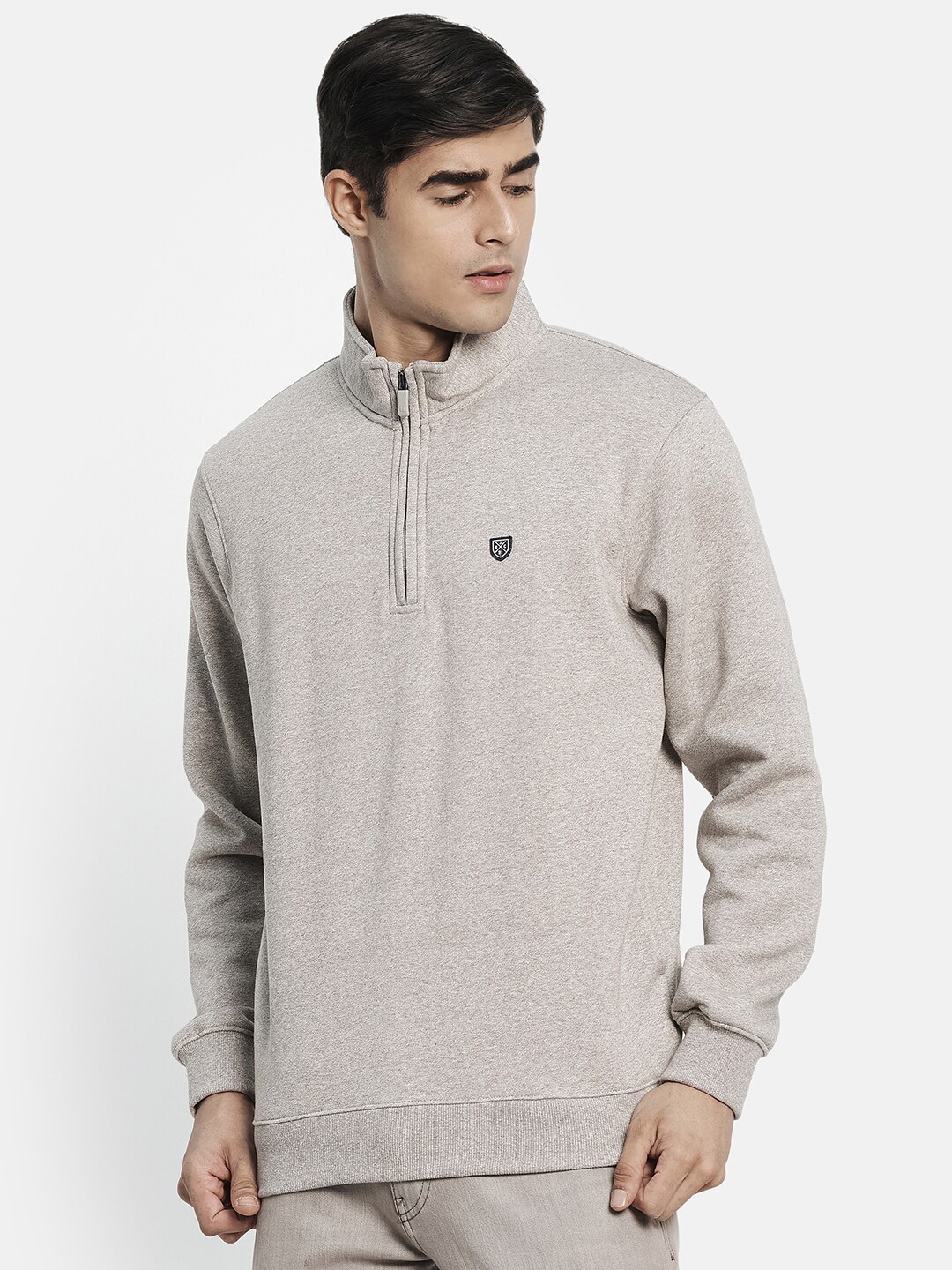 

Octave Men Beige Sweatshirt