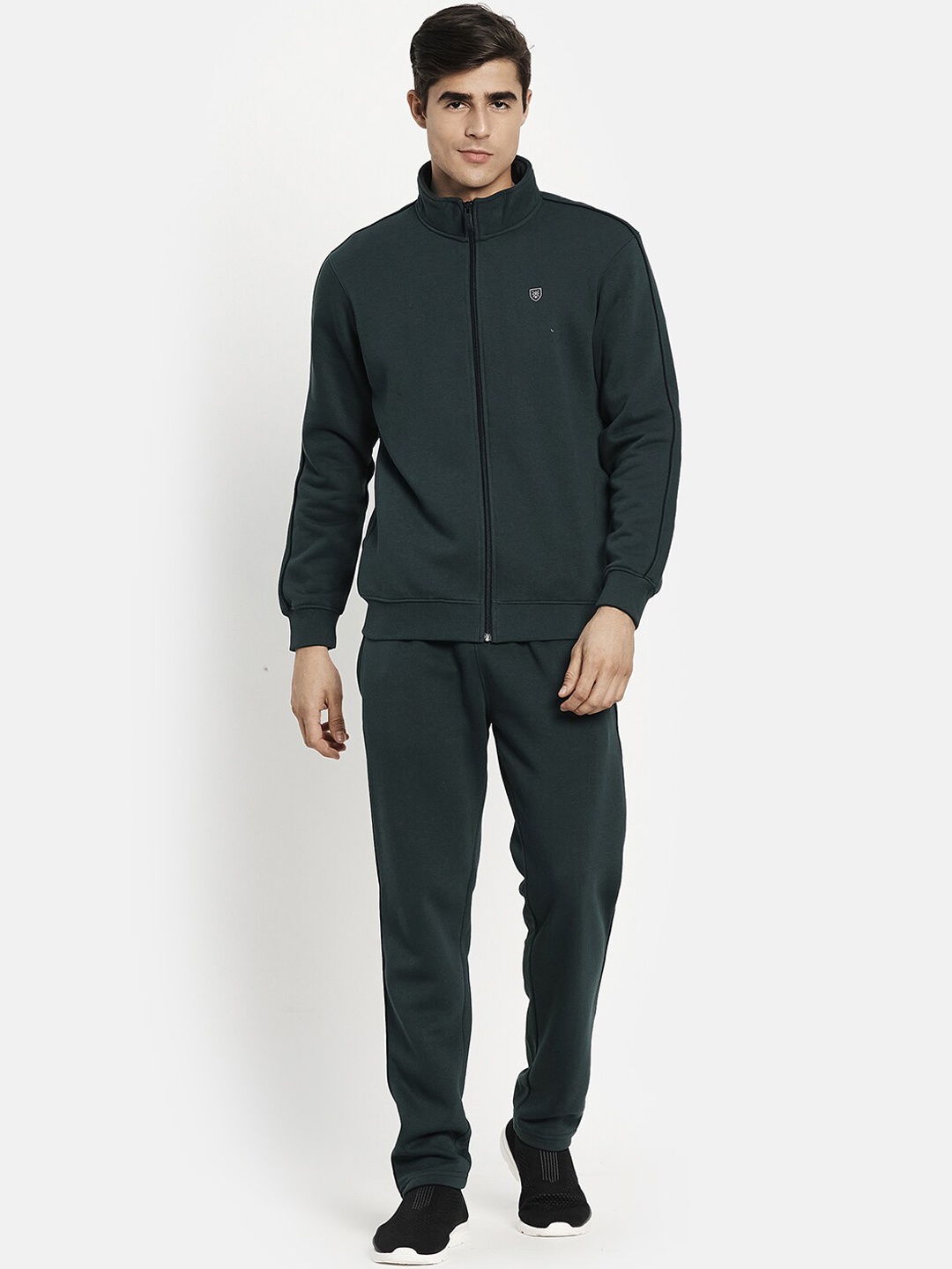 

Octave Men Mountain Green Solid Tracksuit