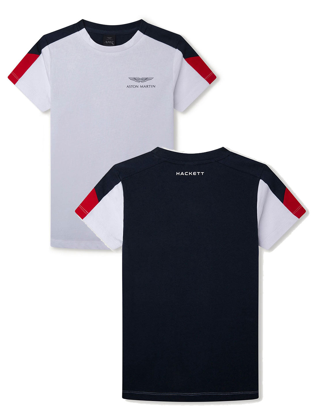 

HACKETT LONDON Boys Set of 2 Grey and Black T-shirt, White