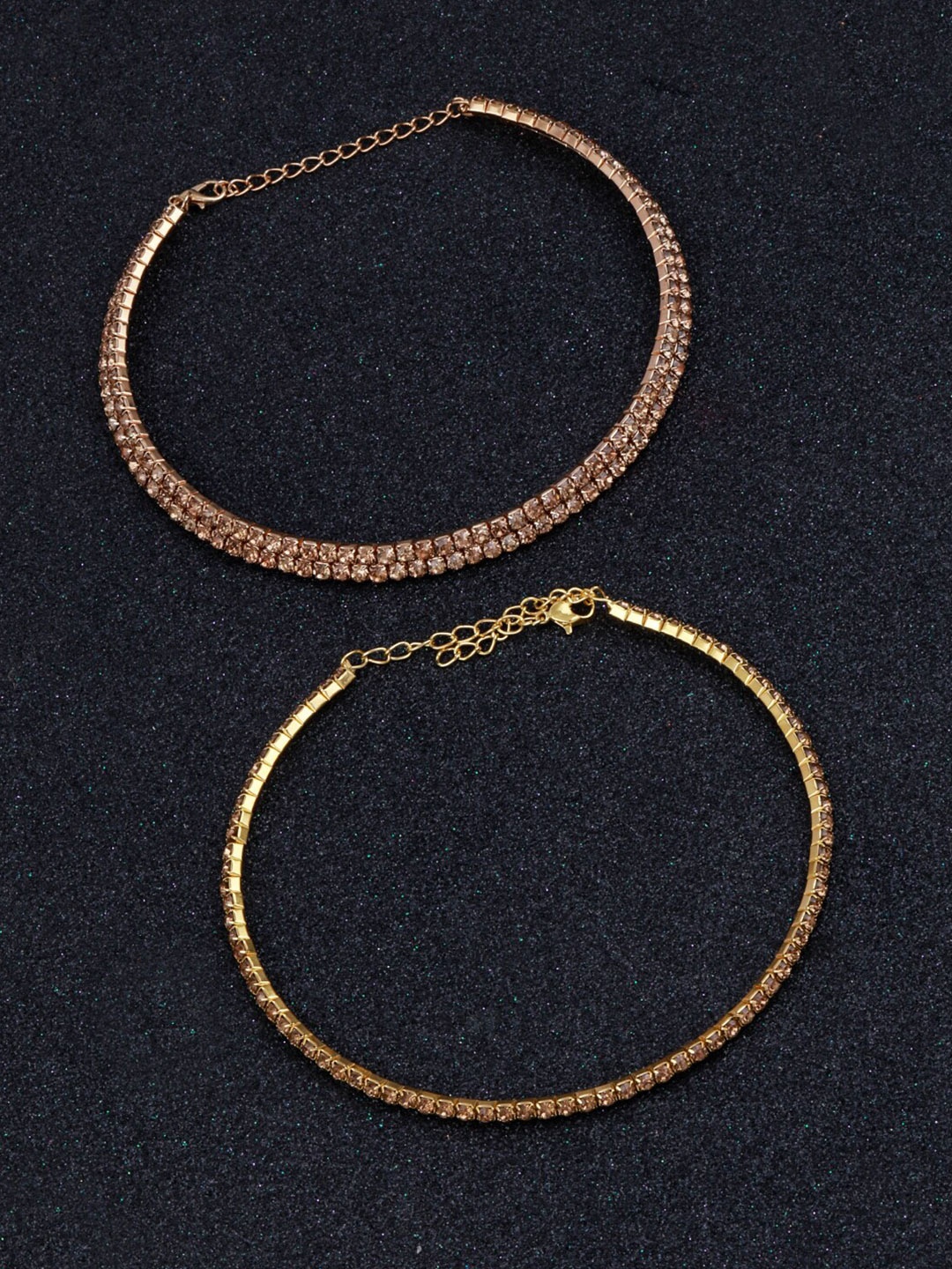 

Silver Shine Gold-Toned Choker Necklace