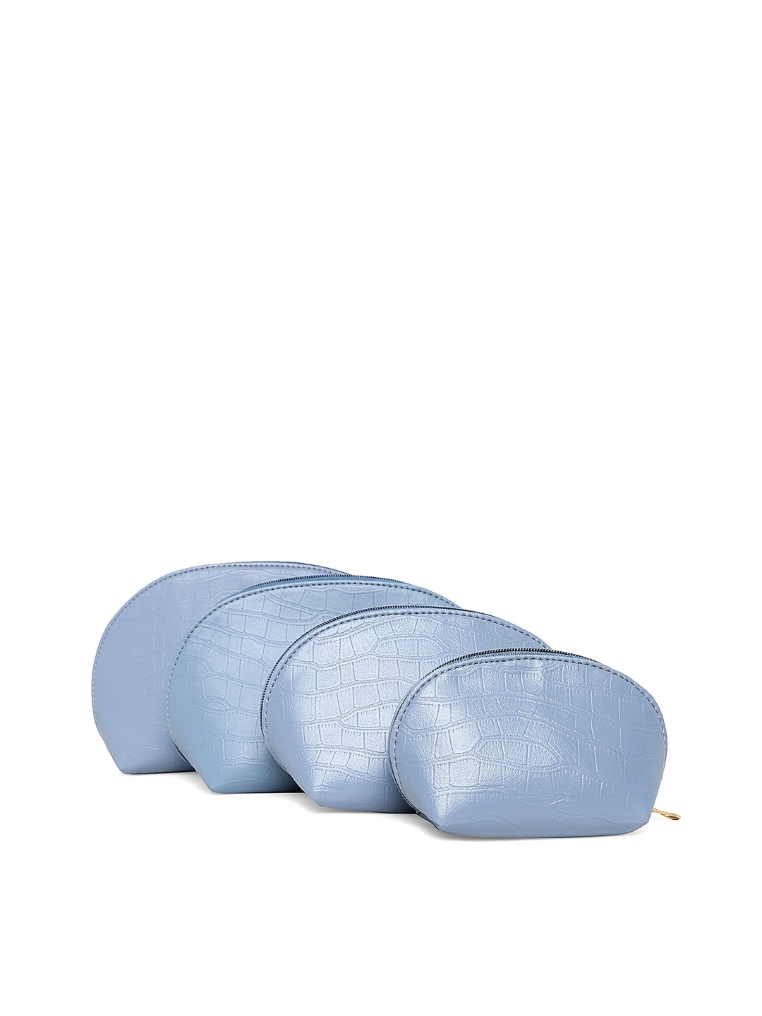 

MBOSS Set of 4 Blue Textured Leather Toiletry Kit