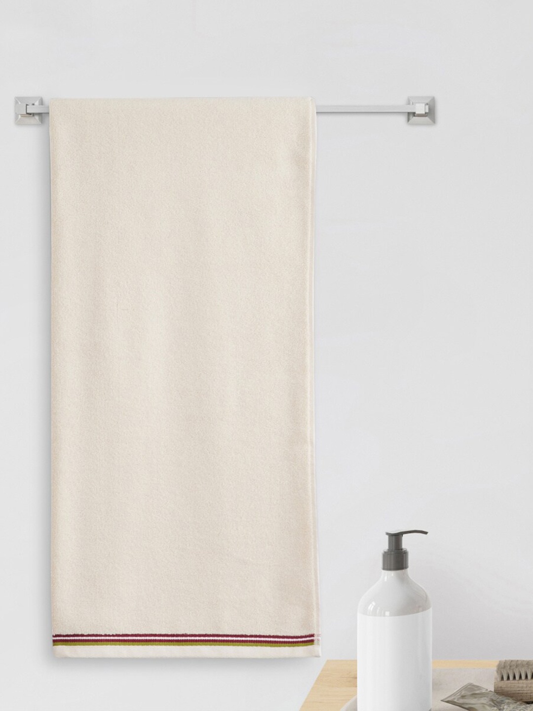 

Home Centre Beige Solid Cotton 380 GSM Bath Towel
