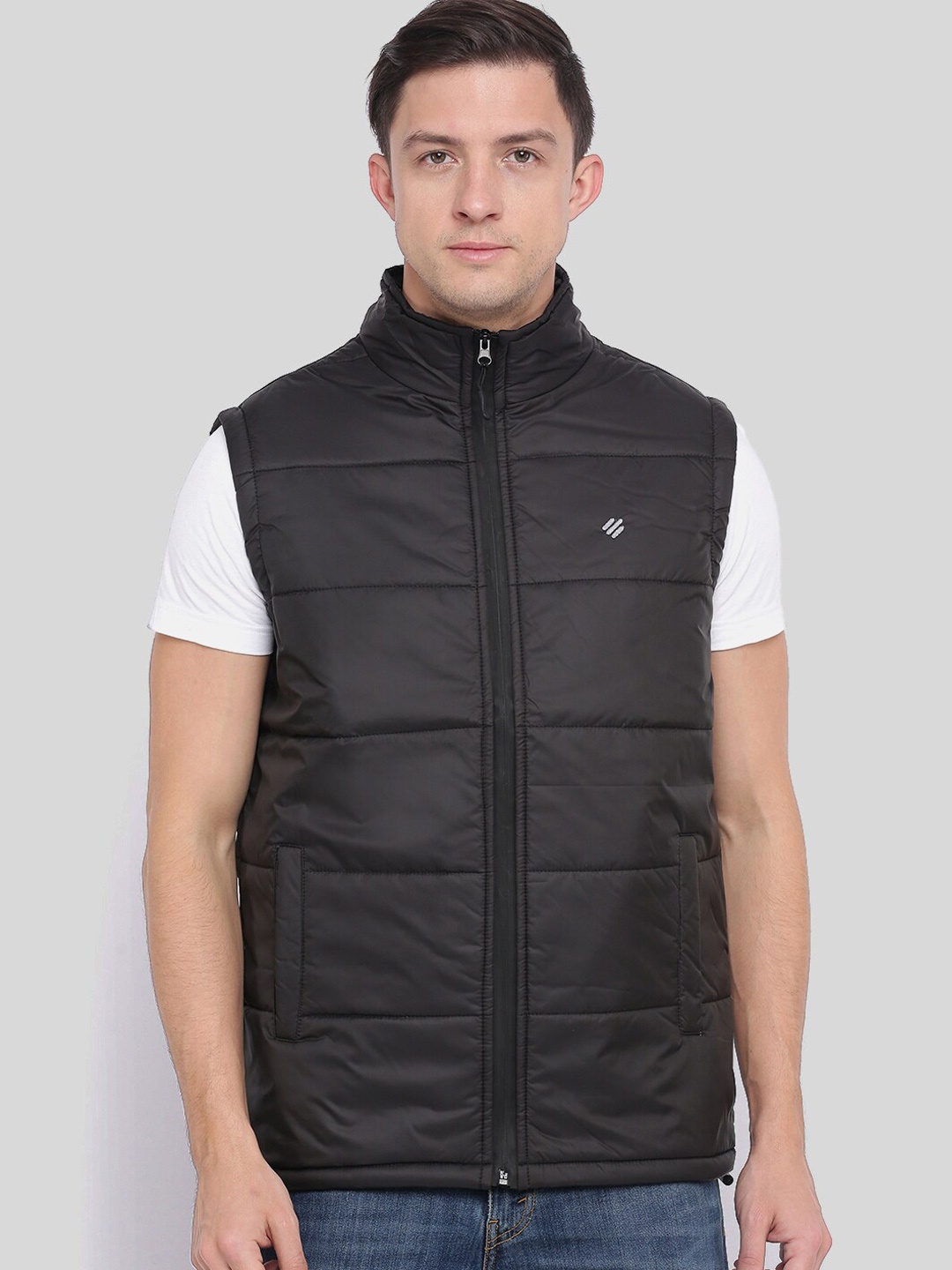

ONN Men Black Quilted Jacket