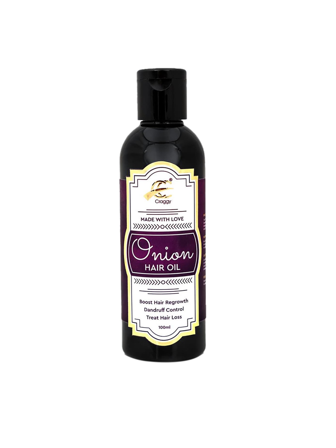 

Craggy Cosmetic Natural Onion Hair Oil, 100 ml, Black