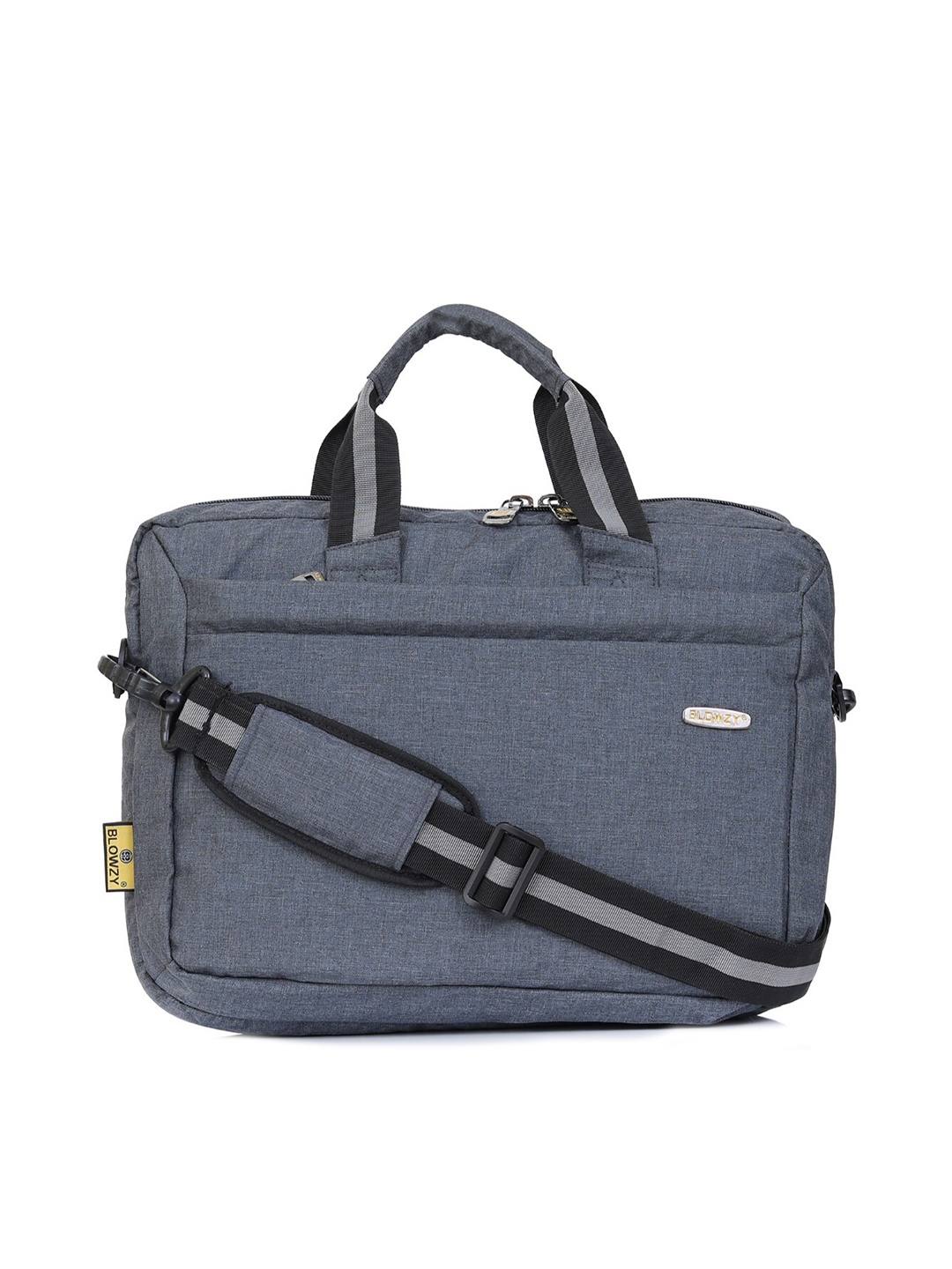 

Blowzy Bags Unisex Grey & Black Messenger Bag