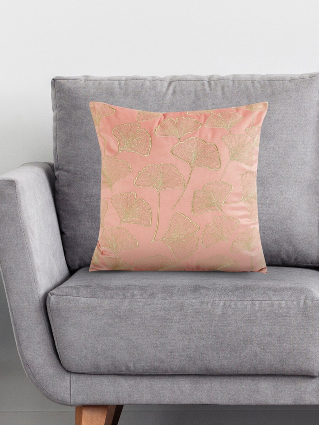 

Home Centre Extravagance Gele Embroidered Cushion Cover, Pink