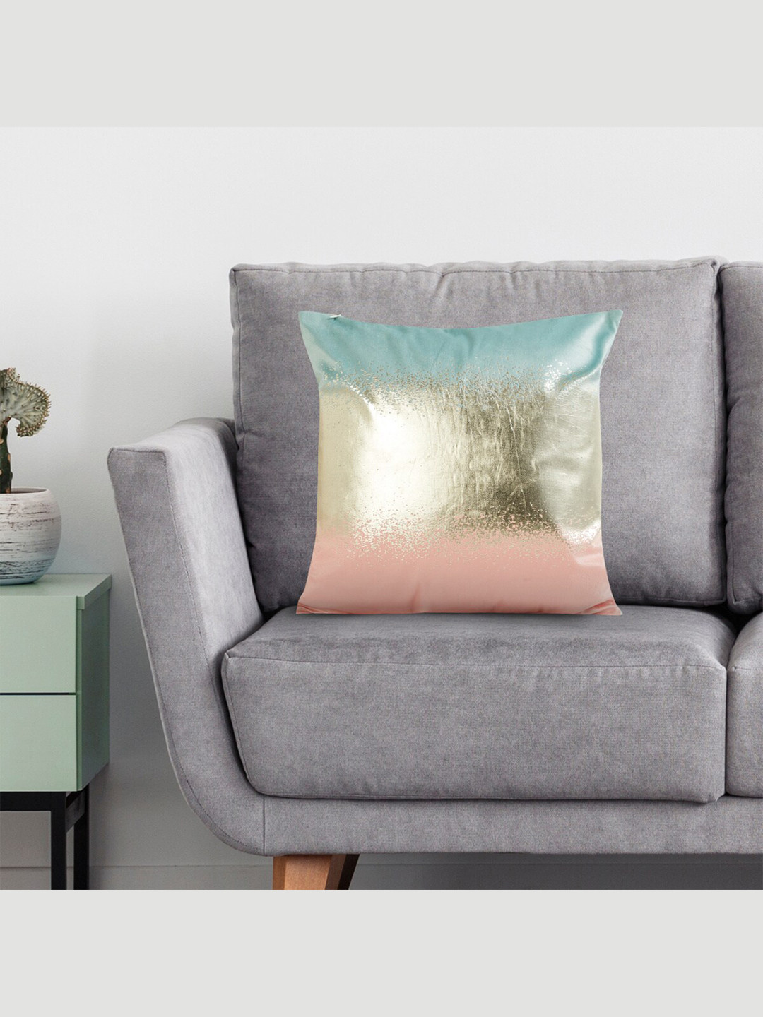 

Home Centre Pink & Blue Abstract Square Cushion Covers