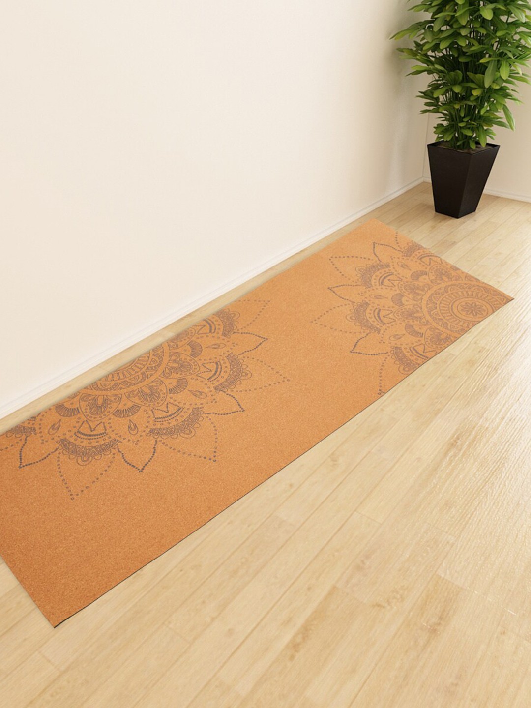 

Home Centre Brown Floral Printed Dhurrie