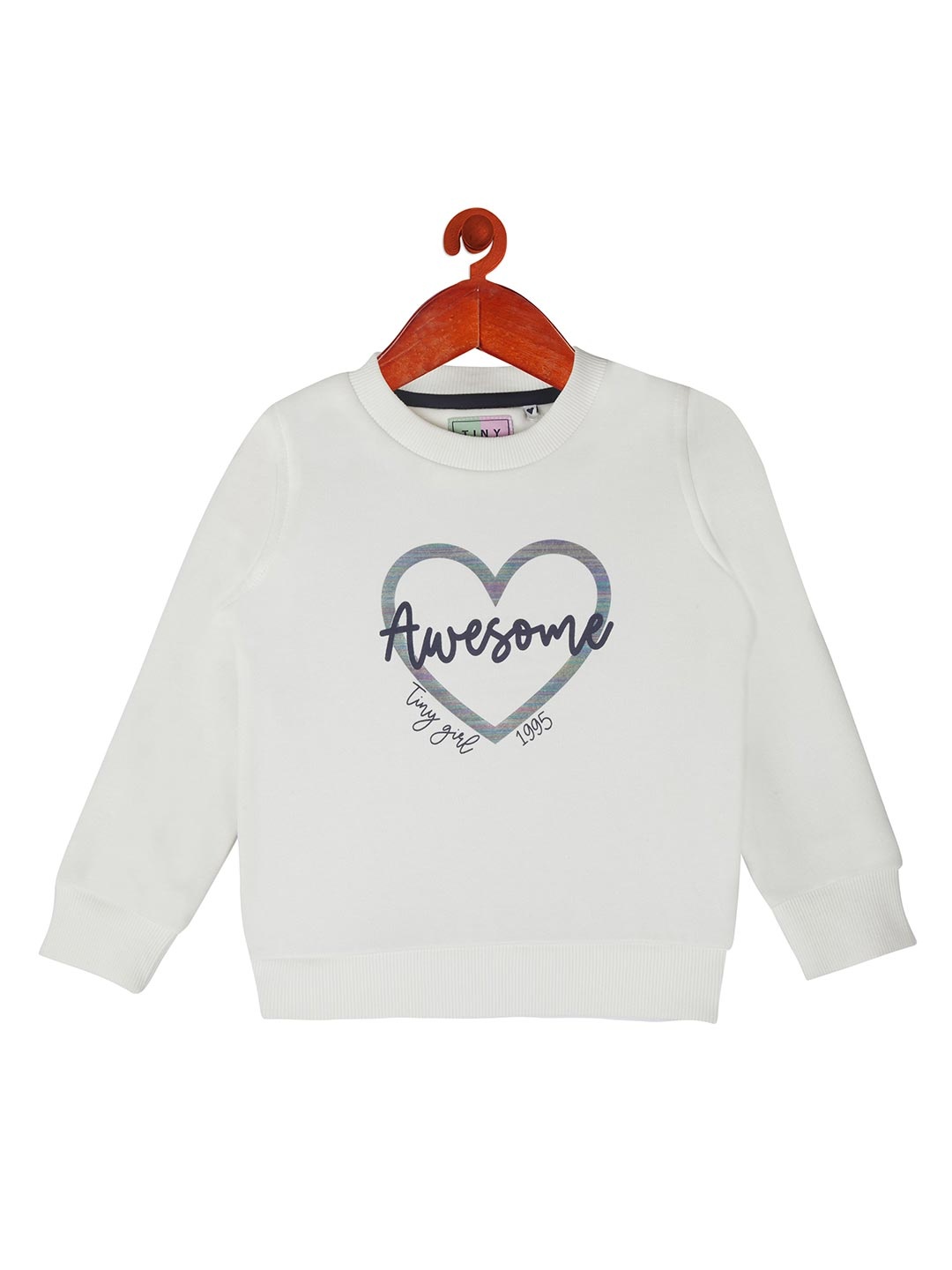 

Tiny Girl Girls Cream-Coloured Printed Sweatshirt