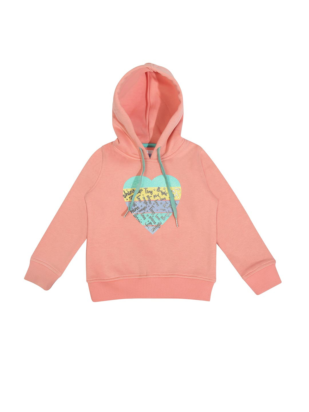 

Tiny Girl Girls Peach-Coloured Printed Sweatshirt