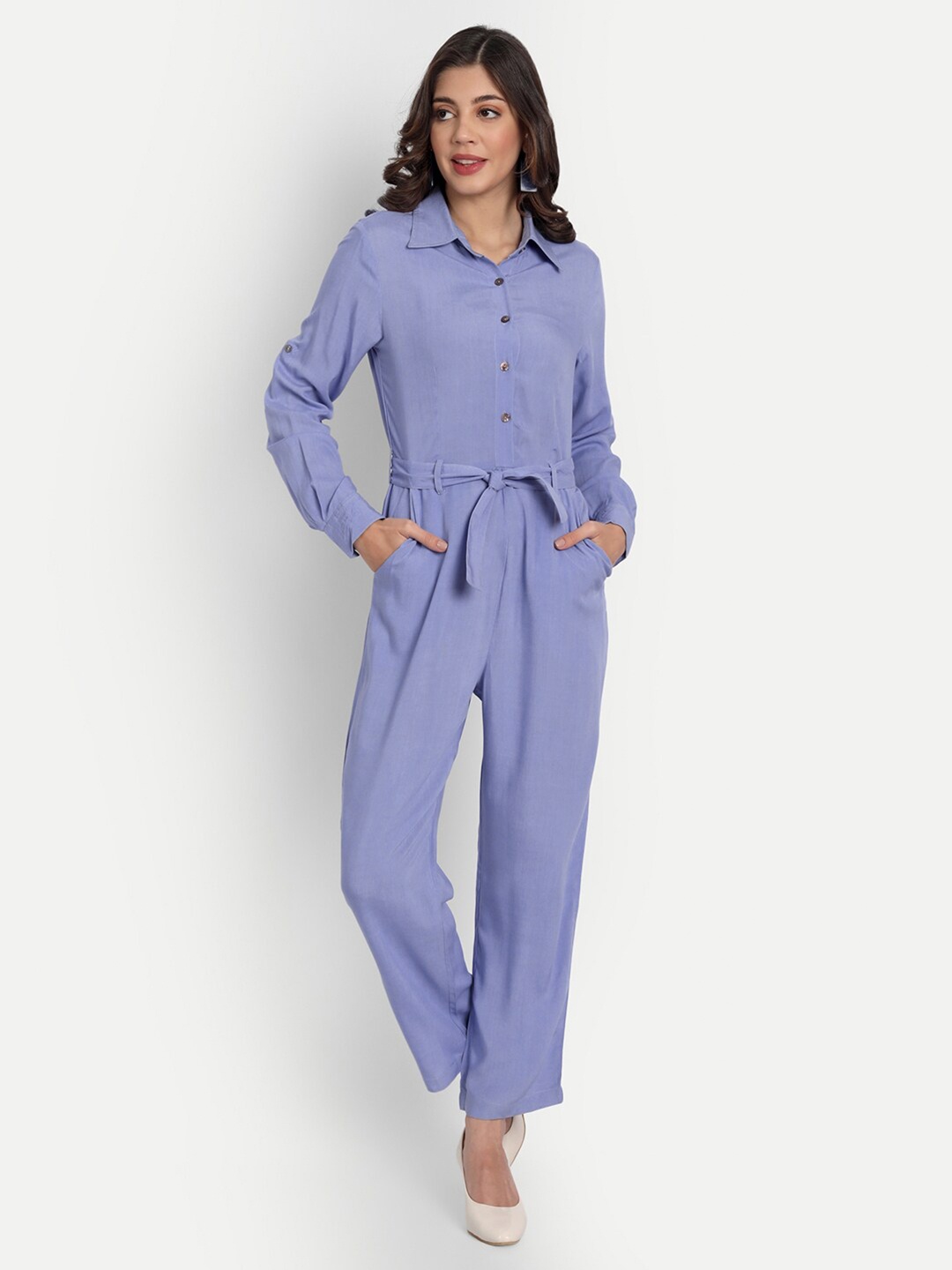 

ESSQUE Blue Basic Jumpsuit