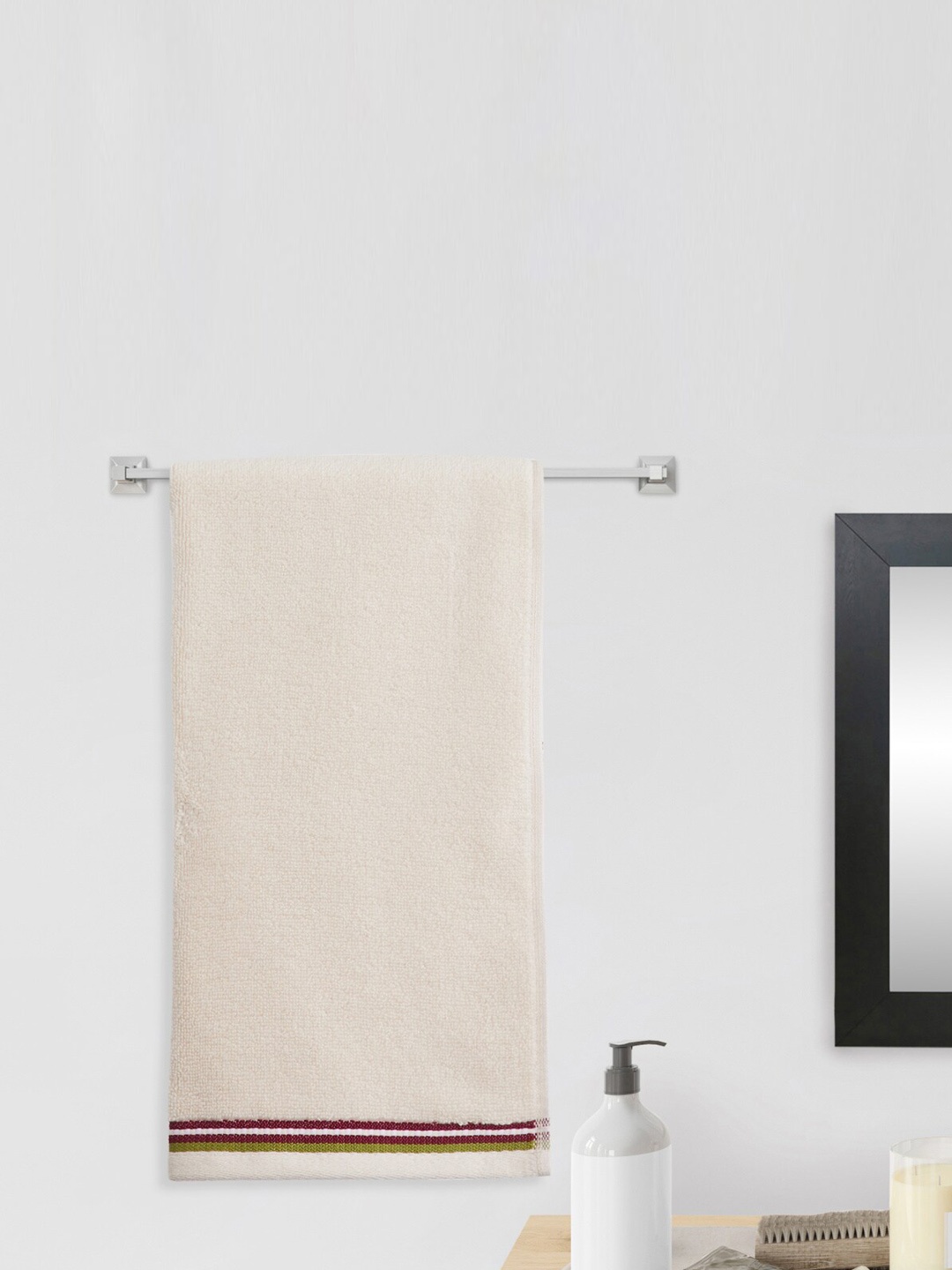 

Home Centre Beige Solid 450 GSM Cotton Bath Towels