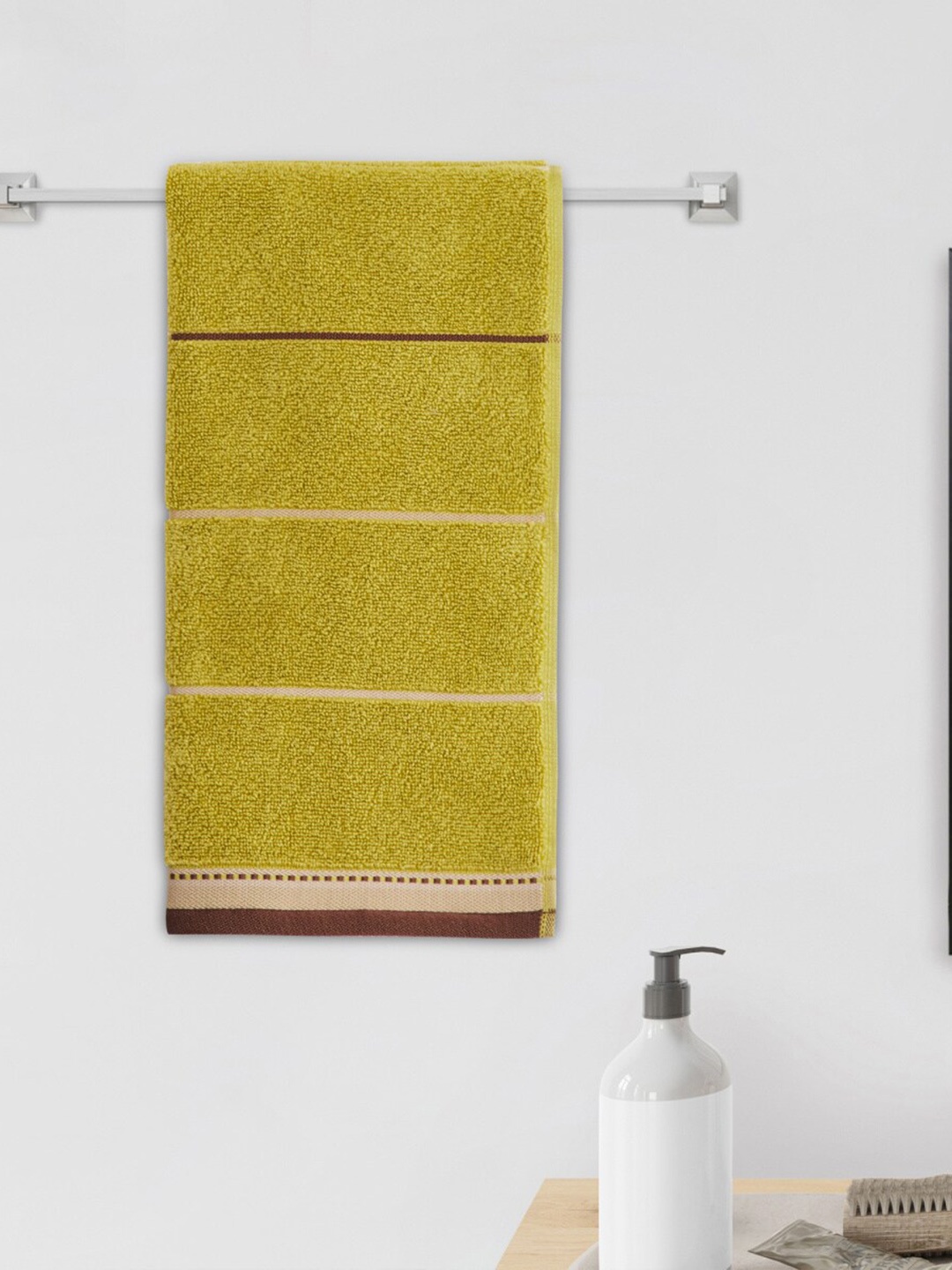 

Home Centre Medley Blissful Green Textured Cotton Hand Towel