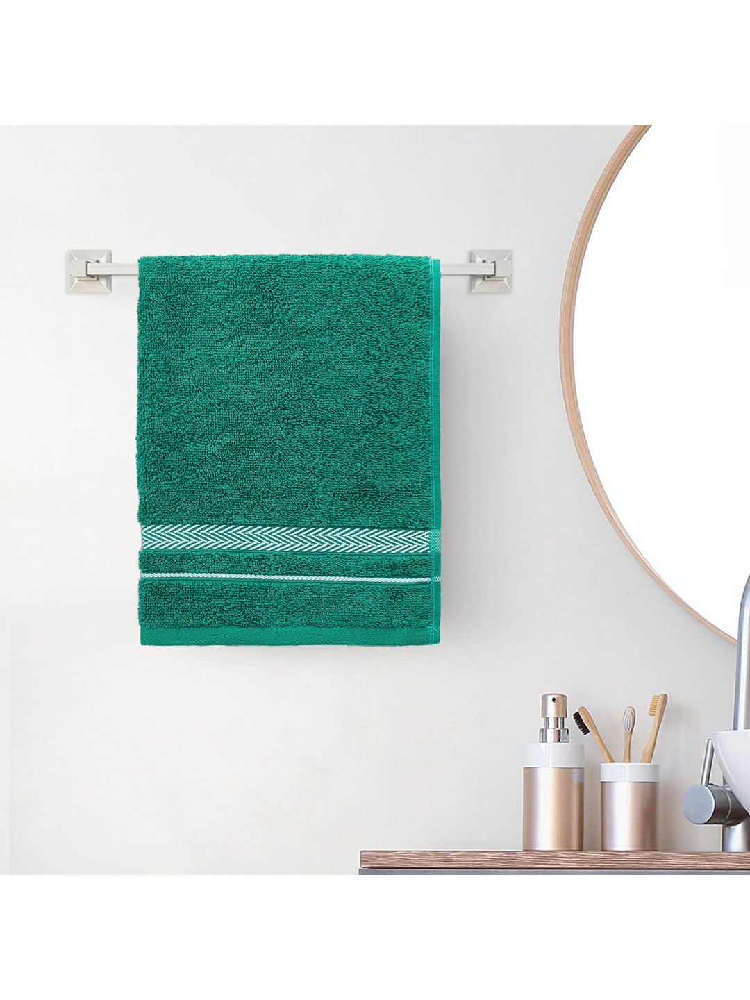 

Home Centre Colour Connect Essence Teal Textured Cotton Hand Towel