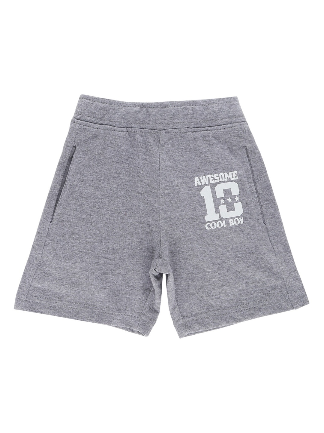 

DYCA Boys Grey Solid Cotton Shorts