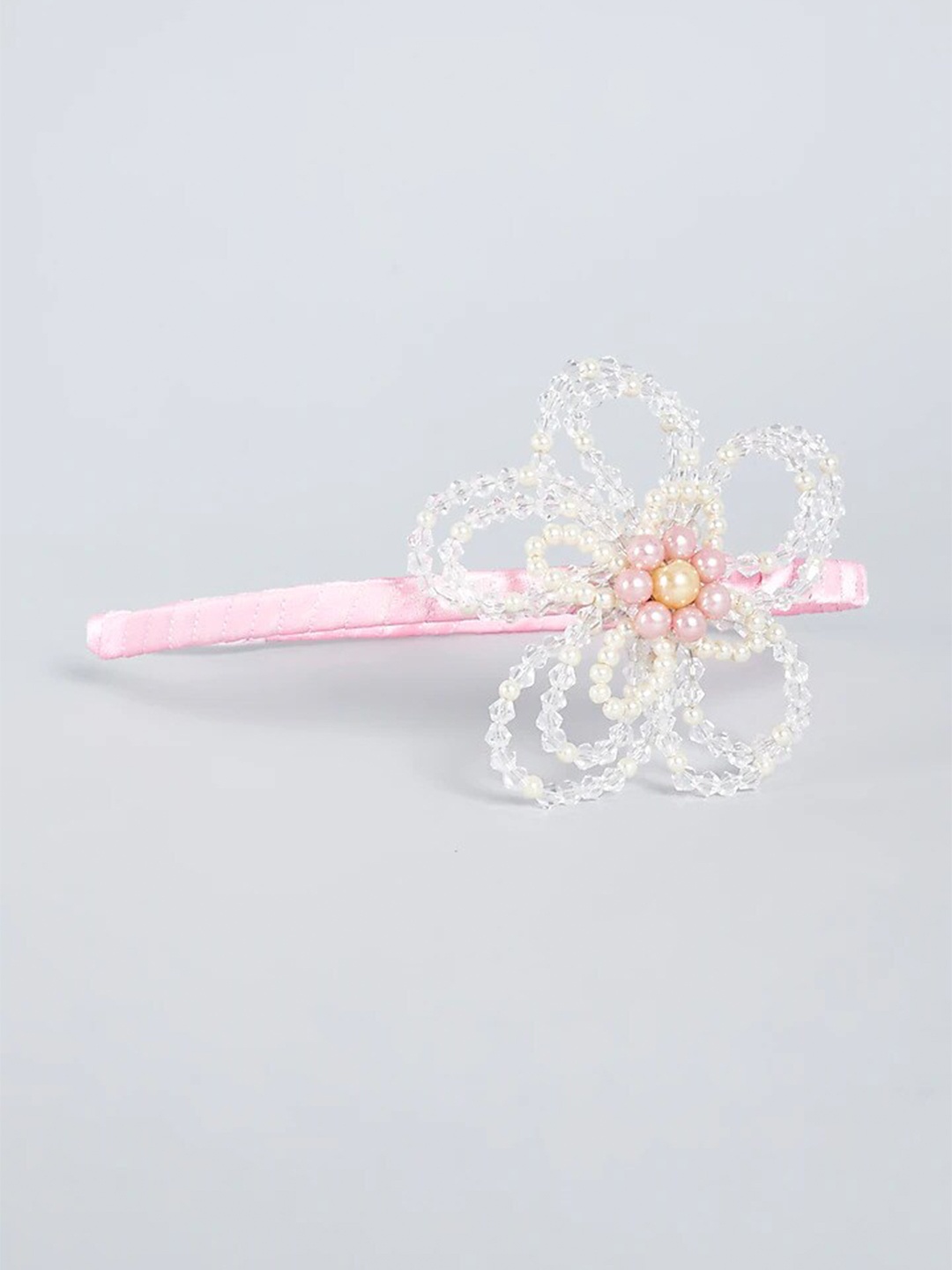 

Choko Women Pink & White Embellished Hairband