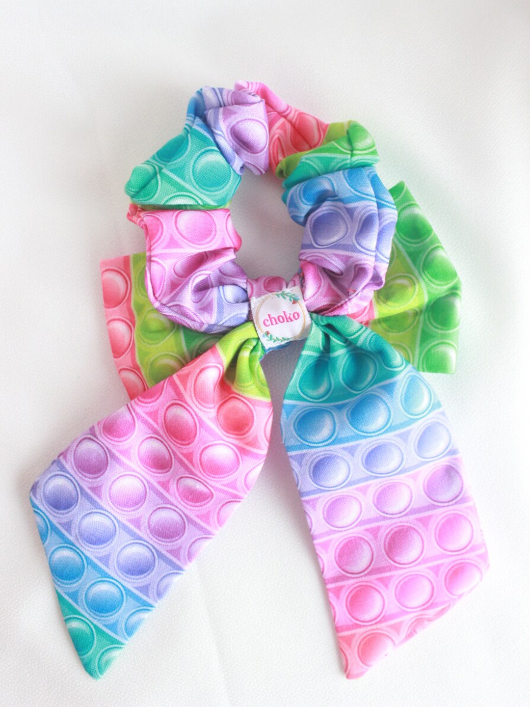 

Choko Women Pink & Purple Embellished Ponytail Holders