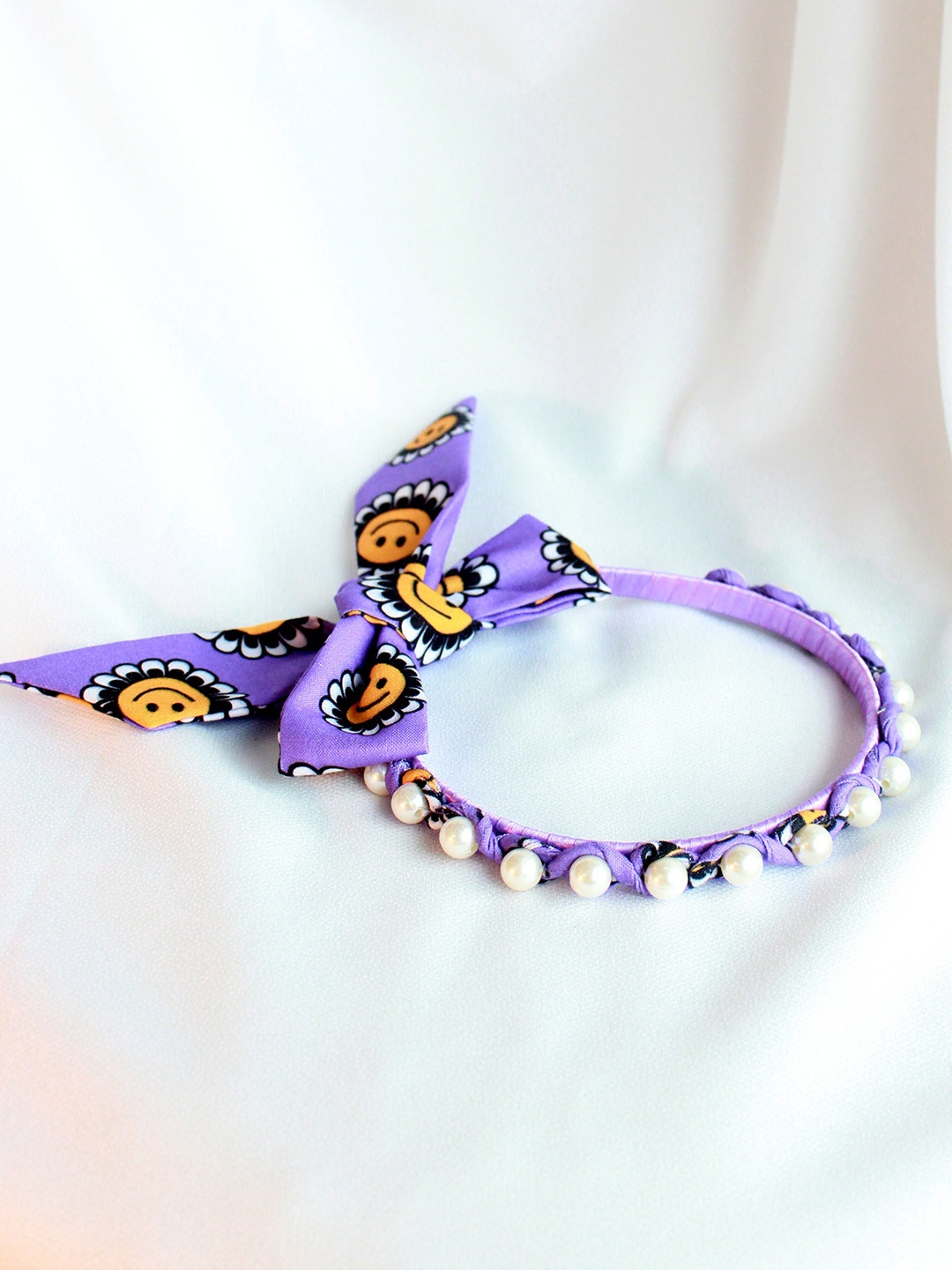

Choko Girls Purple & Yellow Embellished Hairband