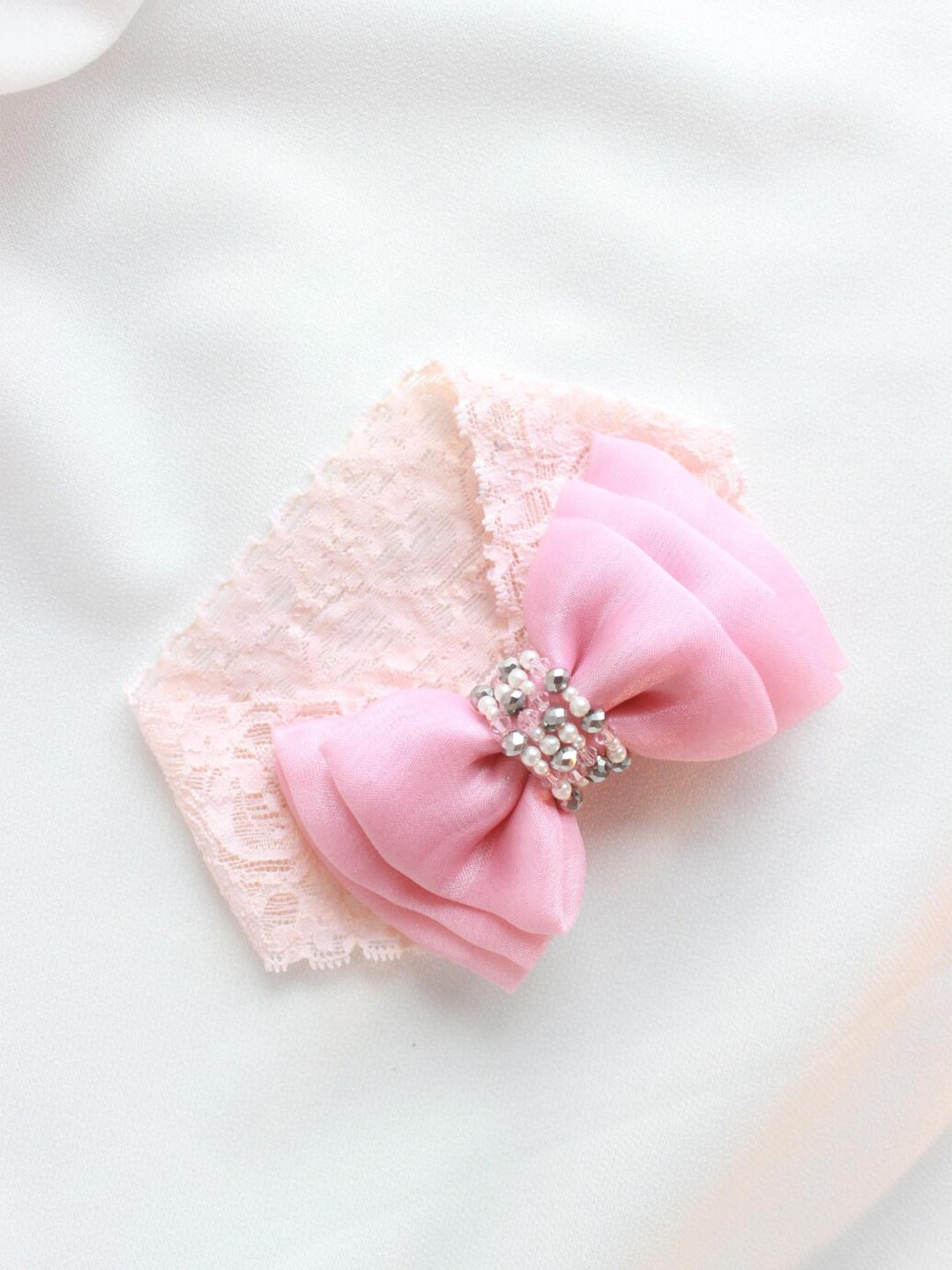 

Choko Girls Pink Lace Hairband